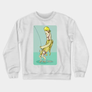 Banana belayer rock climbing Crewneck Sweatshirt